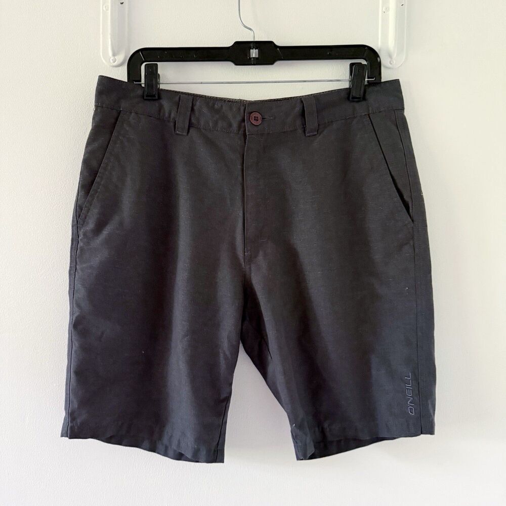O'Neill Hybrid Walkshorts Mens Size 33 Slate Gray Quick Dry Stretch Shorts 9" - Picture 9 of 15